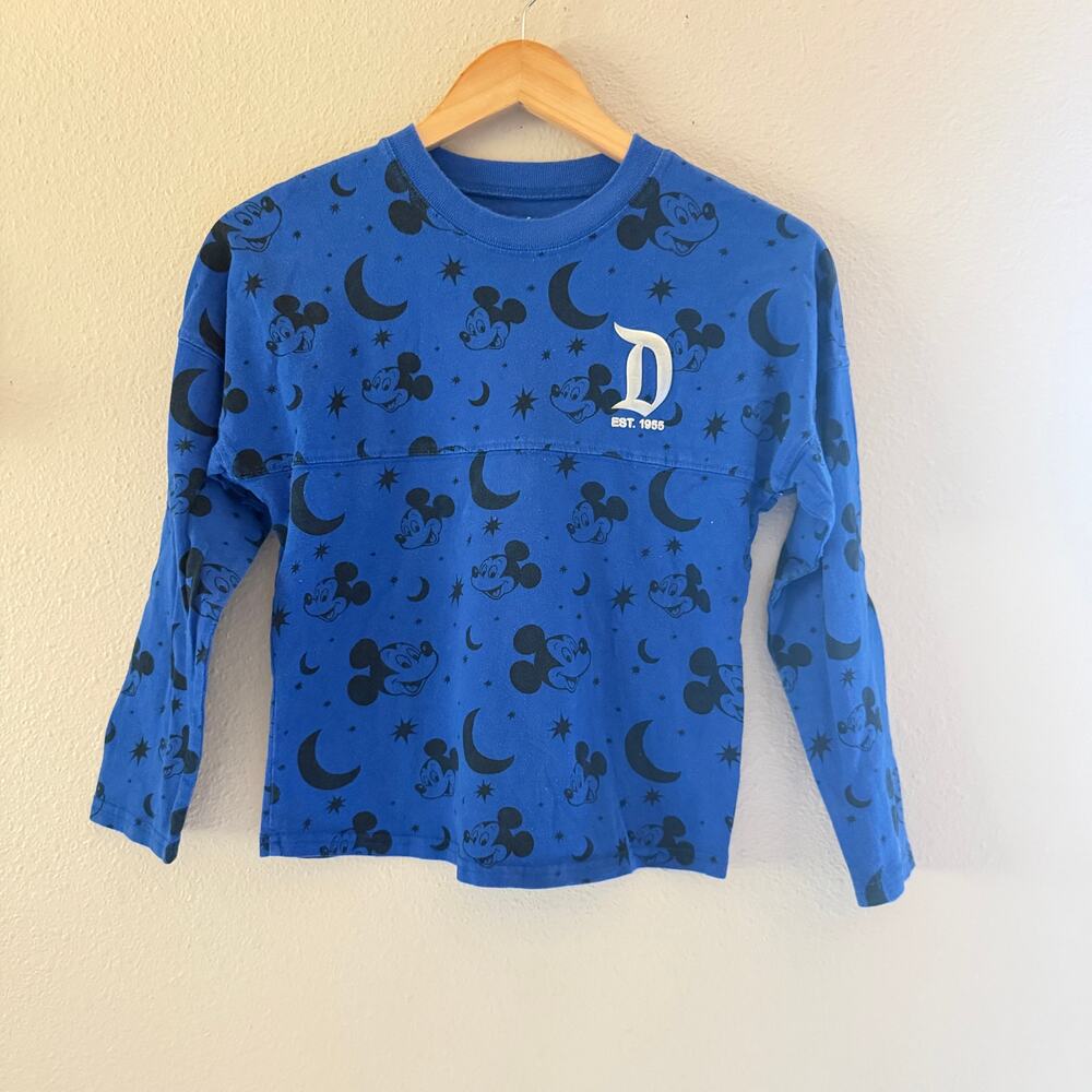 Disney Parks "Wishes Come True Blue" Mickey Mouse youth spirit Jersey